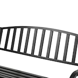 thumbnail of Relaxdays Hängebank, 2-Sitzer, Stahl, Gusseisen, HxBxT: 197 x 133 x 58 cm, Schaukelbank outdoor, Gartenschaukel, schwarz