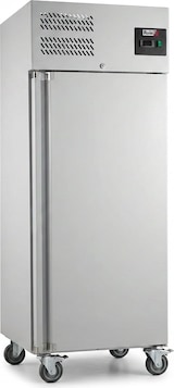 thumbnail of Romux® Gefrierschrank mit 1 Tür 74 cm mit Umluftkühlung | Gastro Gefrierschrank aus Edelstahl mit 650 L Kapazität - 3 Einlegeböden und 580 W