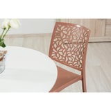 thumbnail of Lot de 6 chaises en polypropylène, empilables, pour extérieur et jardin, bar et restaurant, cuisine au design moderne – Anna/Mocha Mousse