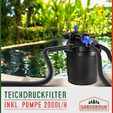 thumbnail of Gardebruk Druckteichfilter 6000 L/h - 11 Watt UVC Filter inkl. Pumpe
