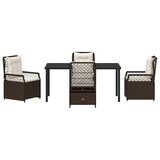 thumbnail of vidaXL 5-teiliges Garten-Essensemble Braun aus Poly-Rattan