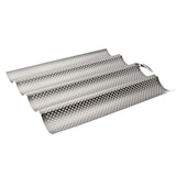 thumbnail of Plaque de 4 baguettes / tuiles -  Gris Autre forme Acier Ibili 38.00x33.00 cm