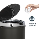 thumbnail of Les Collectors sensor-keukenpedaalemmer N°347 / sensor / RVS / donkergrijs, 42 L / automatische opening / stil sluiten / rond en praktisch