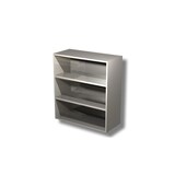 thumbnail of Pensile inox a giorno con 2 ripiani. H.cm. 100 - AISI 430, 140x40x100H