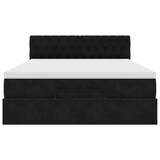 thumbnail of vidaXL Ottoman-Bett mit Matratze Schwarz 140x200 cm Samt