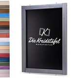thumbnail of Kreidetafel mit Holzrahmen / Grau 60x120cm