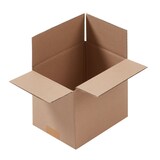 thumbnail of 500 x Faltkarton (190 x 150 x 140 mm) stabil 1-wellig Versandkarton Päckchen DHL Hermes Schachtel Box Paket braun BB-Verpackungen