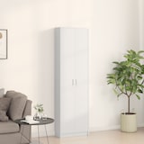 thumbnail of vidaXL Kleiderschrank Weiß 55x25x189 cm Spanplatte