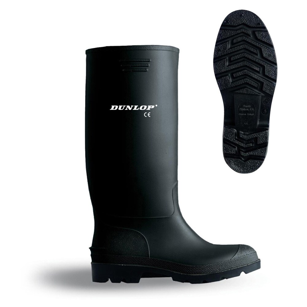 DUNLOP - Pvc Waterproof Boot Größe 43 Tall Schwarz Obermaterial Dunlop