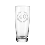 thumbnail of Luxentu Willi Becher Bierglas Helles-Glas 0,5 Liter mit Eichung - 40. Jubiläum