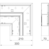 thumbnail of OBO Bettermann Flachwinkel GS-DFF70210RW 6278430