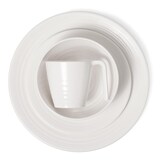 thumbnail of Melamin Geschirr-Set 4 Personen Crema Design 16 Teilig + Milano Gläser Rot Weingläser Tafelgeschirr Picknick BBQ Kochgeschirr