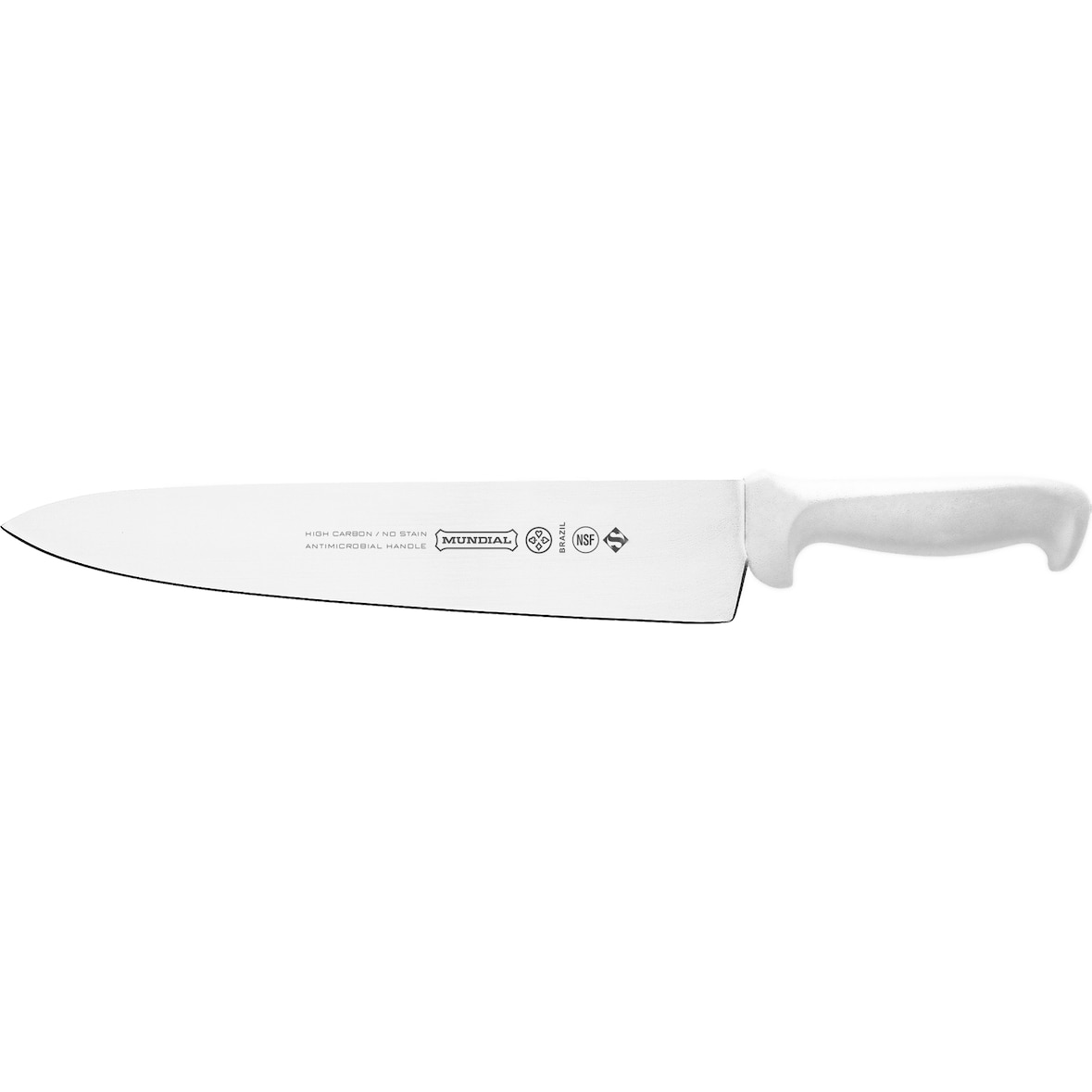 MUNDIAL, Cuchillo de cocina profesional, (5610-12), 30,5CM, Hoja triangular ancha, Blanco, Acero Inoxidable