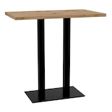 thumbnail of Gastro Stehtisch 110x60 cm | Eiche Artisan | Gusseisen Gestell