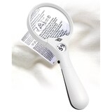 thumbnail of WEDO 2717550 Profi-Lupe Profi Lupe, 3 LEDs, 2, 5x, 4, 5x, 12x Vergrößerung, Linsen-Durchmesser 9 cm, Ergonomischer Griff, inkl. Batterien,