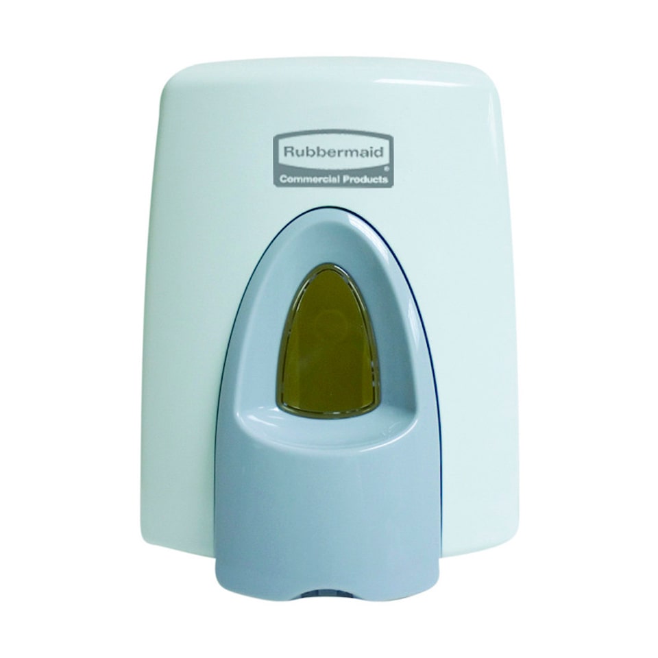 Rubbermaid Seifenspender mit antimikrobiellem Schutz | 400ml, HxBxT 11,2x5,9x5,9cm | Weiß Grau von PROREGAL