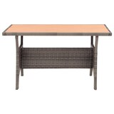 thumbnail of vidaXL 3-tlg. Garten-Essgruppe mit Grau Kissen Poly Rattan
