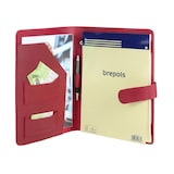 thumbnail of Ruitertassen Schreibmappe A4 Leder nur dickes Lederstück in rot mit Block und Kugelschreiber 2810T-15