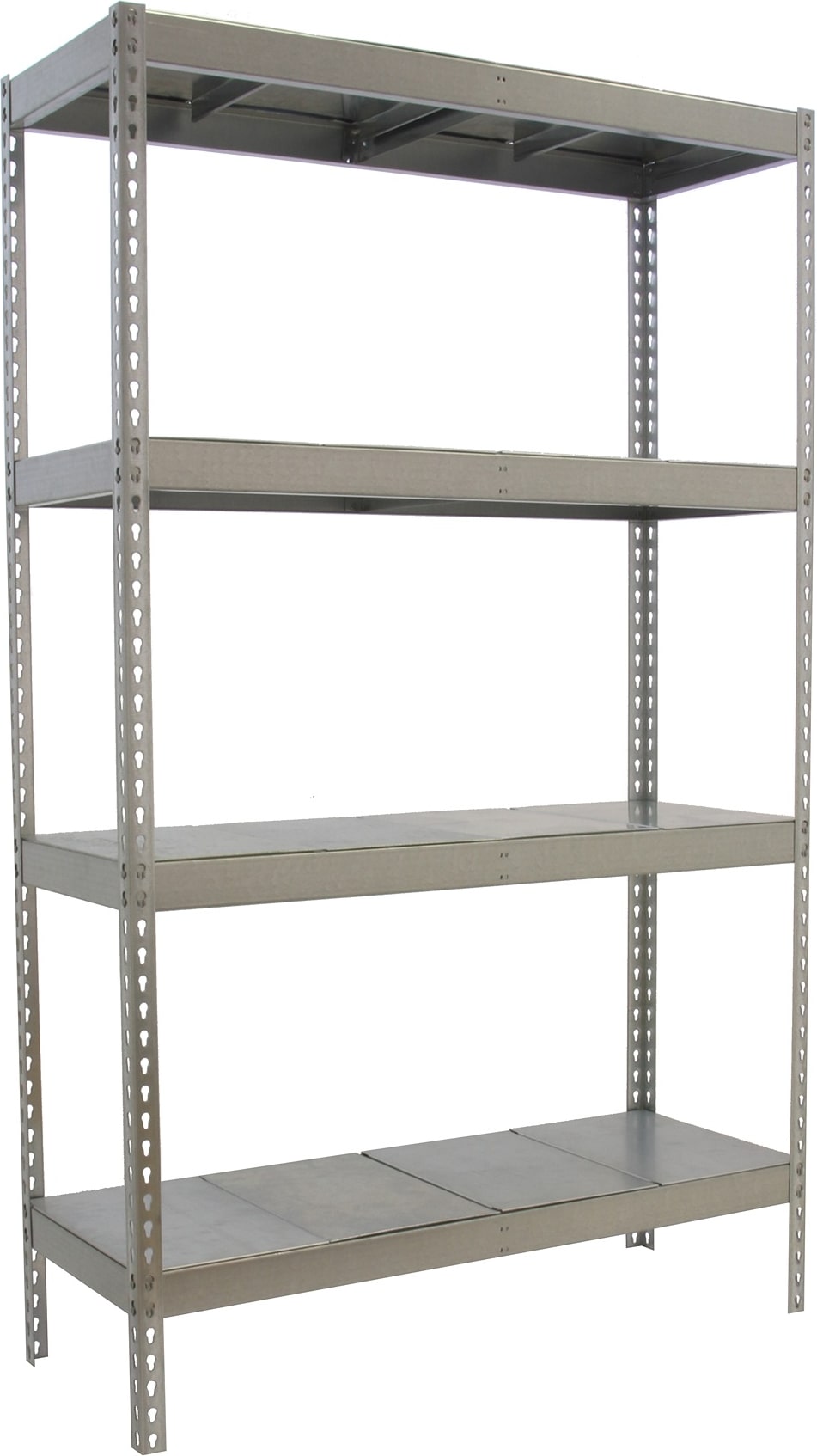 SimonRack Estantería Industrial, 2000x1800x750 mm, 400 kg de Punto Flexión, 4 Estantes Metálicos, Estantería Garaje, Galvanizado - Ecoforte