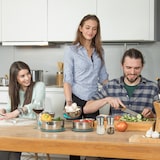 thumbnail of Relaxdays Pfeffermühle 2er Set, manuell, Glas, Edelstahl, hochwertig, Gewürzmühle, verstellbares Keramikmahlwerk, silber