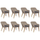 thumbnail of Helloshop26 - Juego de comedor para jardín exterior de 9 piezas en marrón 02_0014102