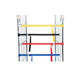 thumbnail of Textilspannband mit Elastik, blau, 1 Klemmschloß / 1 Drahthaken