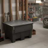 thumbnail of Coffre de rangement 300l avec grenouillères - plast'up rotomoulage - GRIS