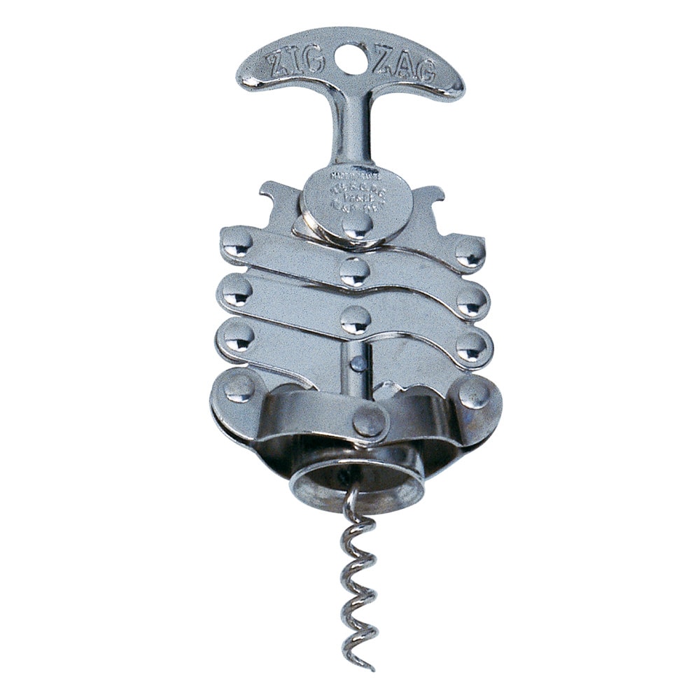 L'IDEAL Tire bouchon zig zag Argent Métal