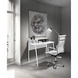 thumbnail of Escritorio 622 modelo HELSINKI de melamina y patas metálicas blancas, de HERDASA.