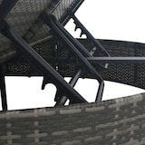 thumbnail of vidaXL 2-persoons ligstoel met kussens poly rattan grijs