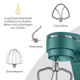thumbnail of KLAMER Küchenmaschine 1800W, Knetmaschine mit 6 Liter Edelstahl Schüssel, 10 Geschwindigkeitsstufen mit Timer, Rührbesen, Knethaken, Schneebesen und …