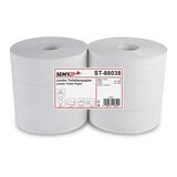 thumbnail of Jumbo Toilettenpapier SEMYtop - 2 - lagig - Recycling - 6 Rollen - weiß