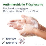 thumbnail of Tork antimikrobielle Flüssigseife zur Händedekontamination S4, dermatologisch getestet, 6 × 1.000 ml, 424709