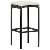 thumbnail of Sgabelli Da Bar Con Cuscini 2 Pz Marroni In Polyrattan