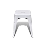 thumbnail of Tabouret en métal blanc mat - Hauteur 46 cm