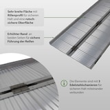 thumbnail of TRUTZHOLM Rollstuhlrampe klappbar 152 cm Traglast 272 kg Alu geriffelt Auffahrrampe Kofferrampe