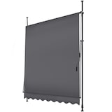 thumbnail of tectake Toldo plegable para balcón con manivela, ajustable en altura - 200 x 180 cm negro/gris
