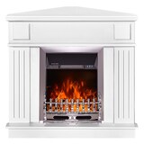 thumbnail of Camino Elettrico da Pavimento ad Angolo 100x100x50 cm Effetto Fiamma 2000W Marina & Galileo Silver