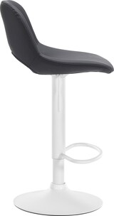 thumbnail of Décoshop26 - Barhocker/Hochstühle x2 mit Fußstützen aus schwarzem PVC mit weißem Metallgestell 10_0004070