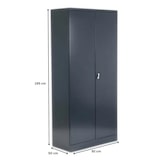 thumbnail of PROREGAL Stahlschrank BEE mit 6 lackierten Fachböden | HxBxT 195x92x50cm | Anthrazit-Anthrazit | Werkstattschrank Werkzeugschrank Aktenschrank
