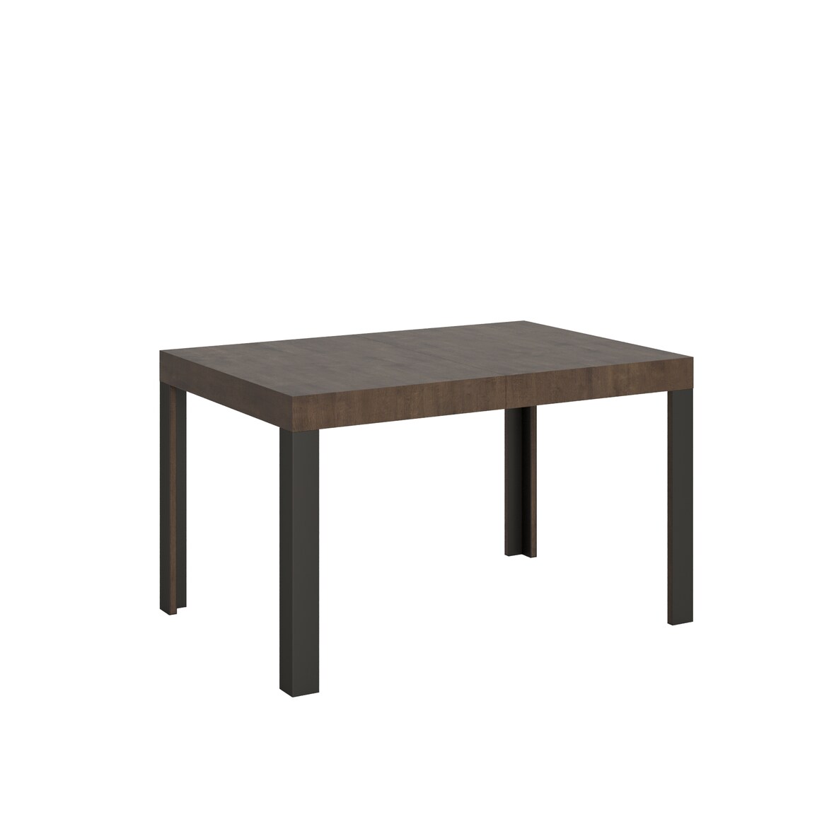 Itamoby Tavolo allungabile 80x140/224 cm Linea noce telaio Antracite