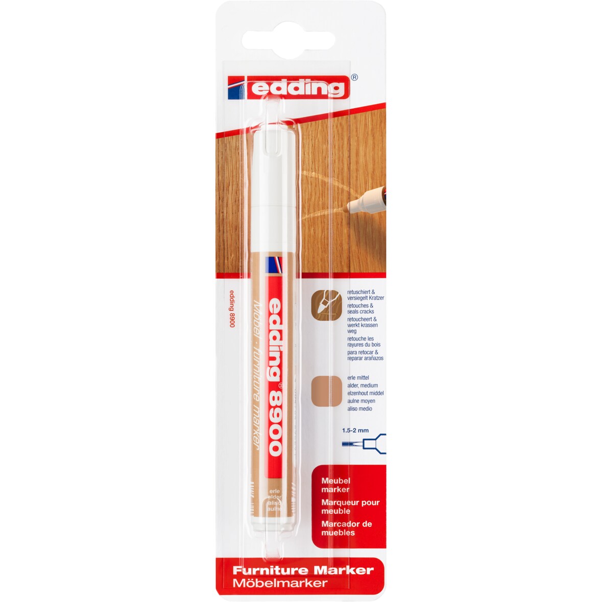 edding 8900 Möbelmarker erle mittel (1er Blister)