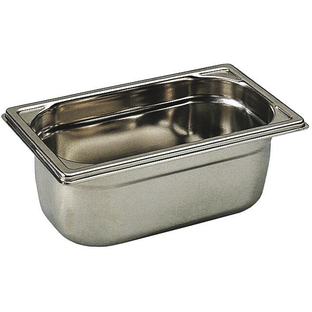 Bourgeat bac gastronorme plein inox  sans anse GN 1/4 profondeur 10 cm