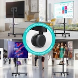 thumbnail of ONKRON Soporte TV Ruedas para Pantallas de 23" - 60" hasta 40 kg VESA 400x400 - Soporte TV Pie Television Universal / Soporte TV Suelo Negro TS1137-B