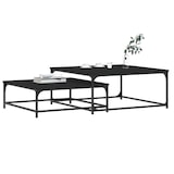 thumbnail of Tables basses gigognes 2 pcs noir bois d'ingénierie Modèle Atlas Line Élite