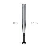 thumbnail of Relaxdays Baseballschläger Aluminium, 18 Zoll, Softballschläger, Baseball und Softball, Aluschläger leicht, silber