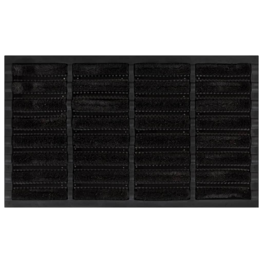 zerbino rettangolare 45x75cm gomma e fibra di cocco tappeto ingresso esterno antiscivolo
