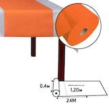 thumbnail of ProNappe - Runner da tavola "Tête à tête" in tessuto non tessuto Spunbond 24x0,40m, pretagliato ogni 1,20m - Colore arancione - 4 pezzi