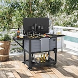 thumbnail of SOARS Koelbox met Wielen, 91 L, Mobiele Outdoor Bar, met Verwijderbare Scheider, 2 Uitklapbare Zijplanken, 4 Universele Wielen