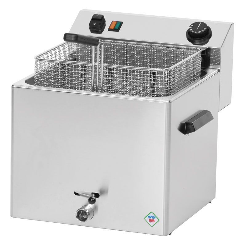 A&S polarny Elektro Fritteuse Friteuse Tischgerät 11 Liter 360x420x370 mm Fritöse Friteuse